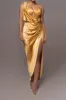 Corset Slit Asymmetrical Maxi Dress sold by Micas