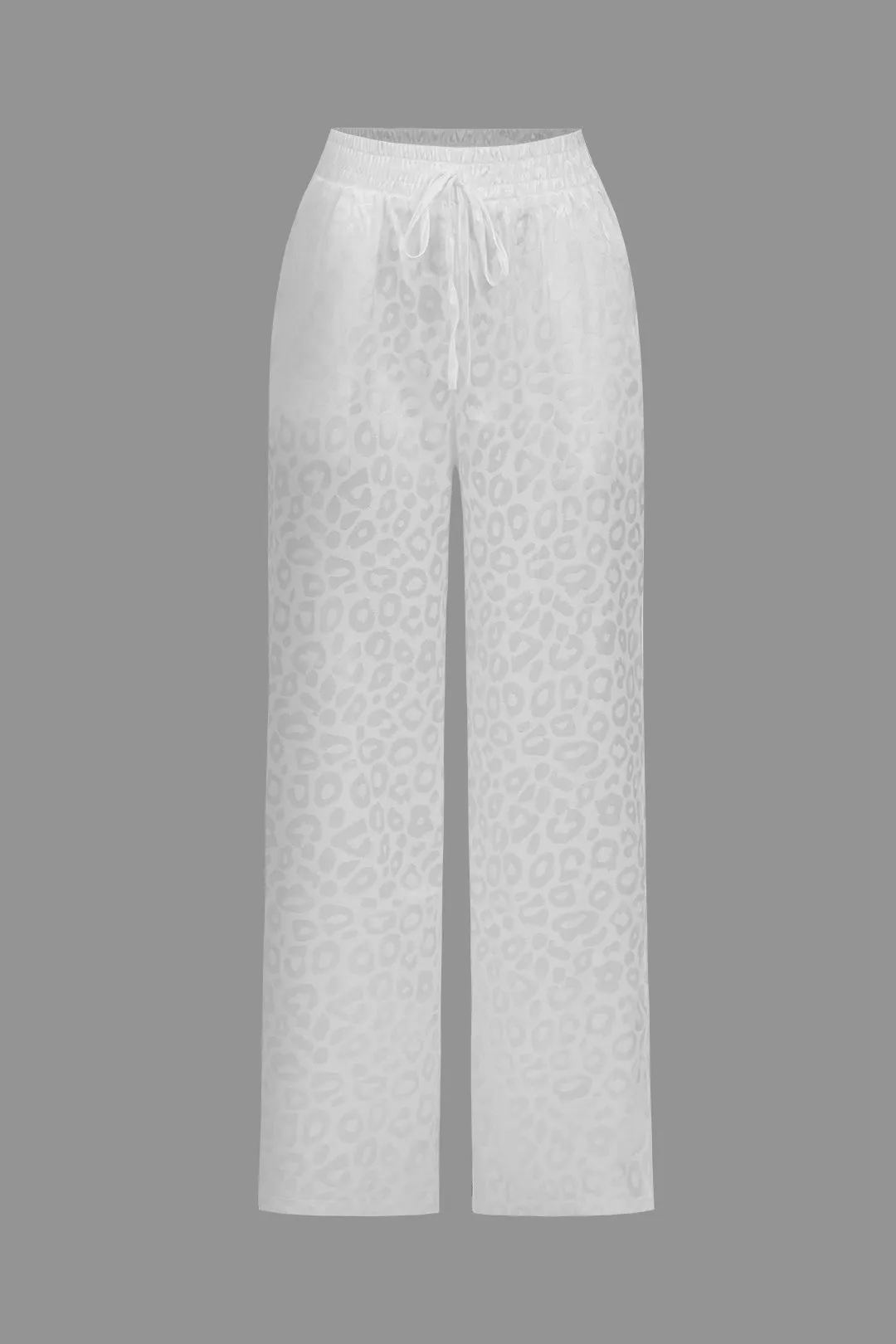 Leopard print løse langærmede buksesæt sold by Micas product image thumbnail 3