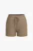 Basic solid langærmet top og shorts sæt sold by Micas