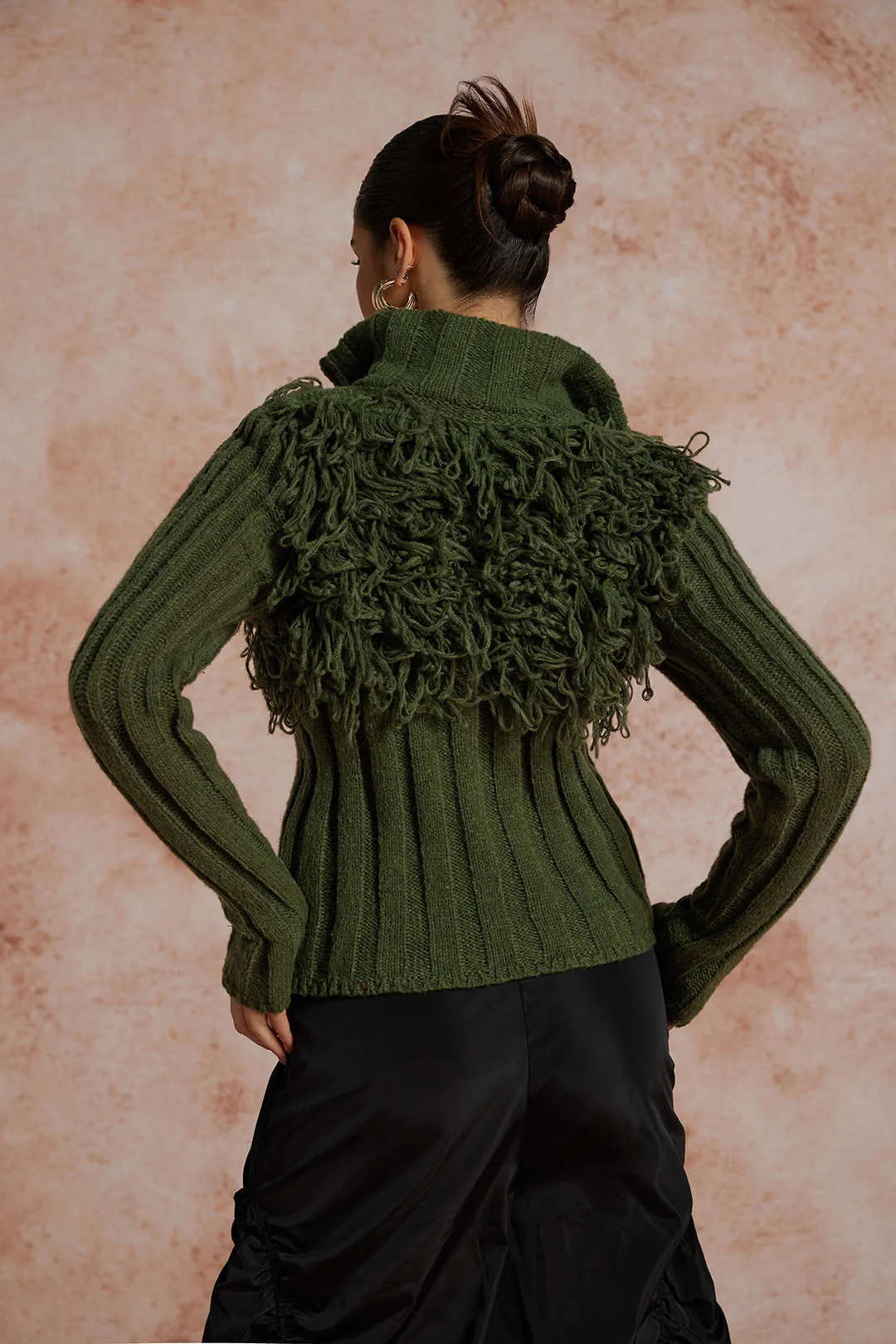 Solid sweater med lynlås og langærmet top sold by Micas product image thumbnail 4