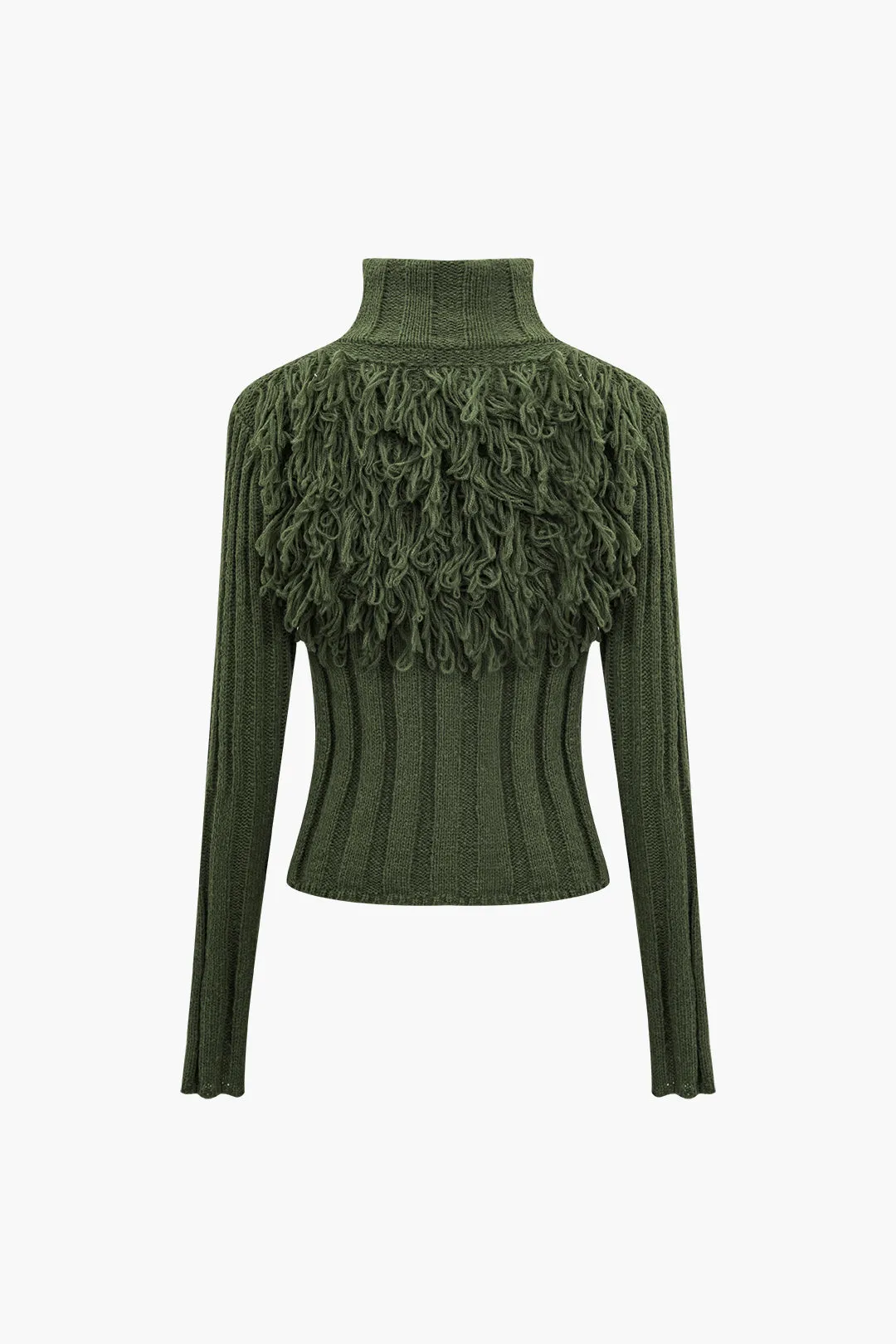 Solid sweater med lynlås og langærmet top sold by Micas product image thumbnail 3