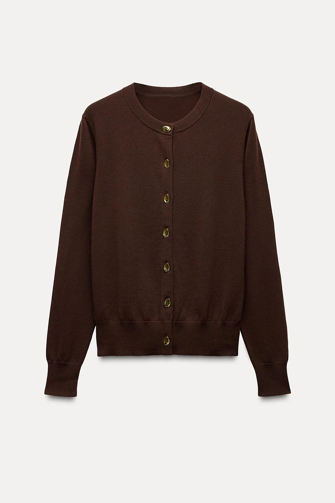 Solid Knit Button Cardigan sold by Micas product image thumbnail 2