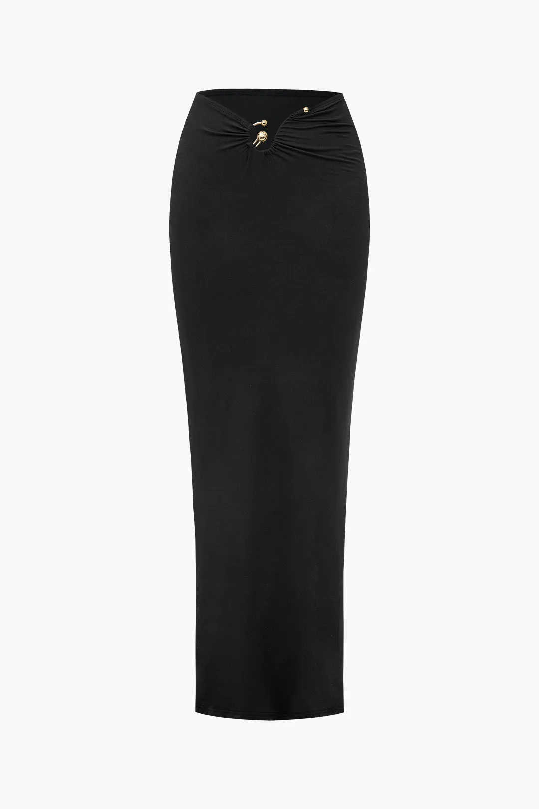 Klip ud ruched langærmet top og nederdel sæt sold by Micas product image thumbnail 3