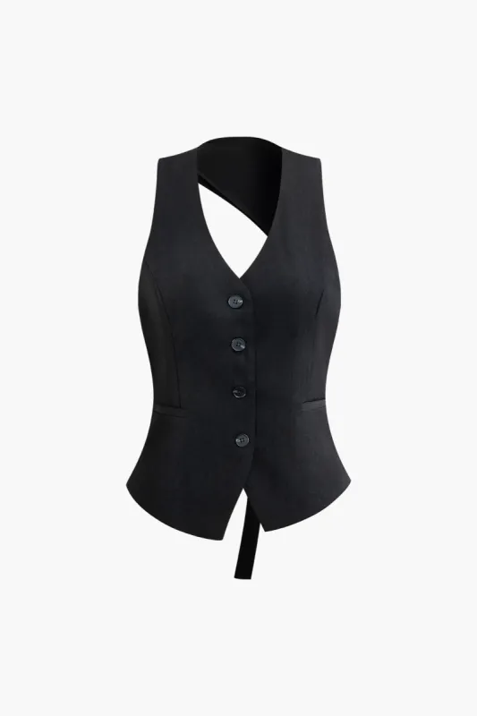 Cut Out Back Vest sold by Micas