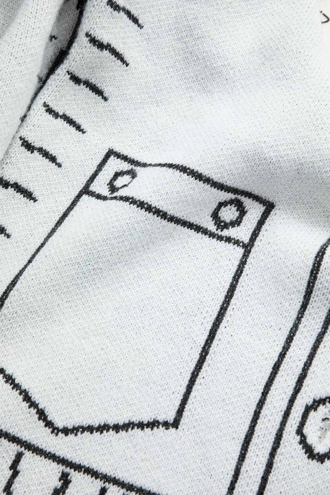 Line Pattern Sweater Cardigan sold by Micas product image thumbnail 3