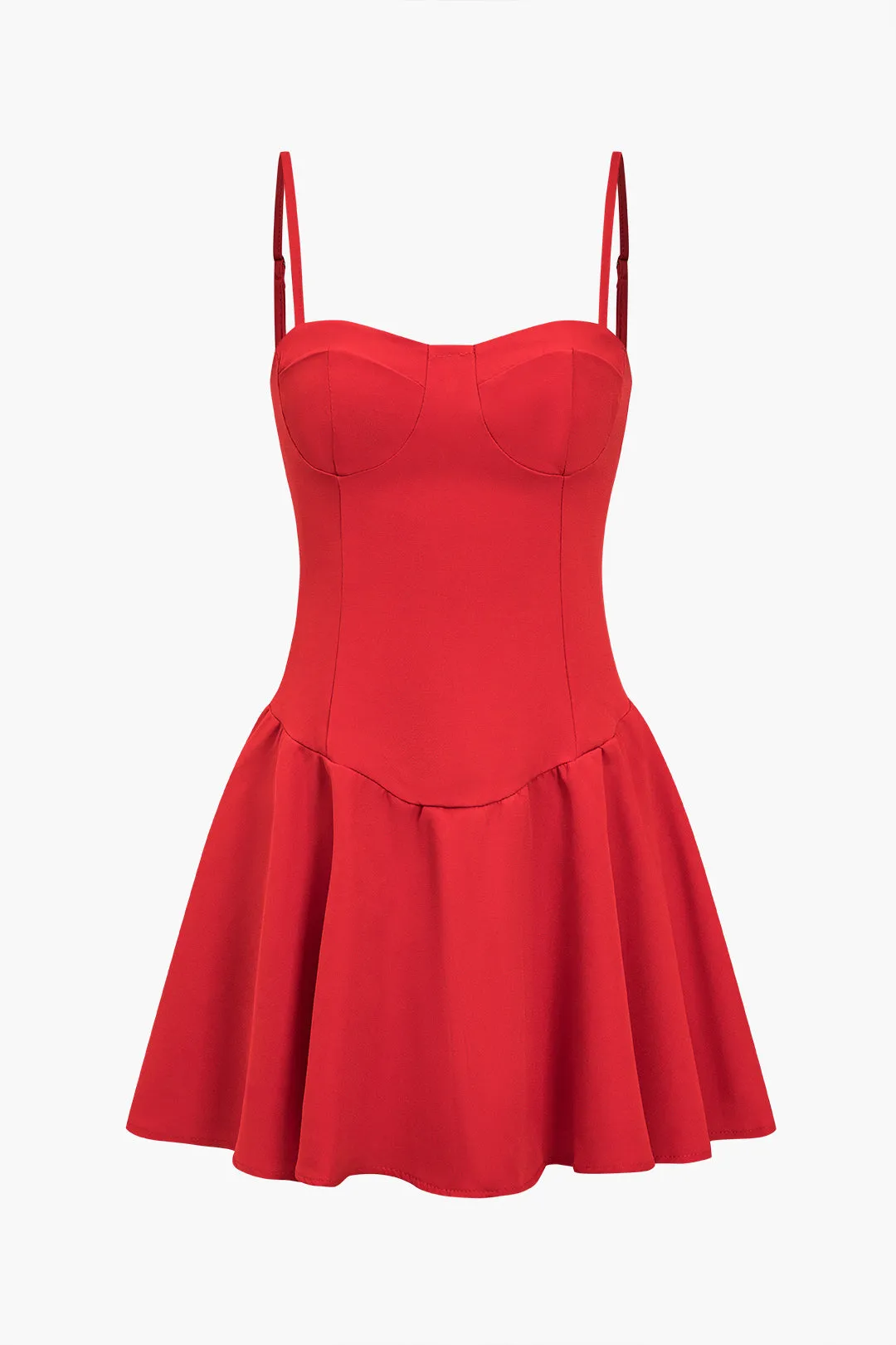 Solid Slip Bustier Mini Kjole sold by Micas