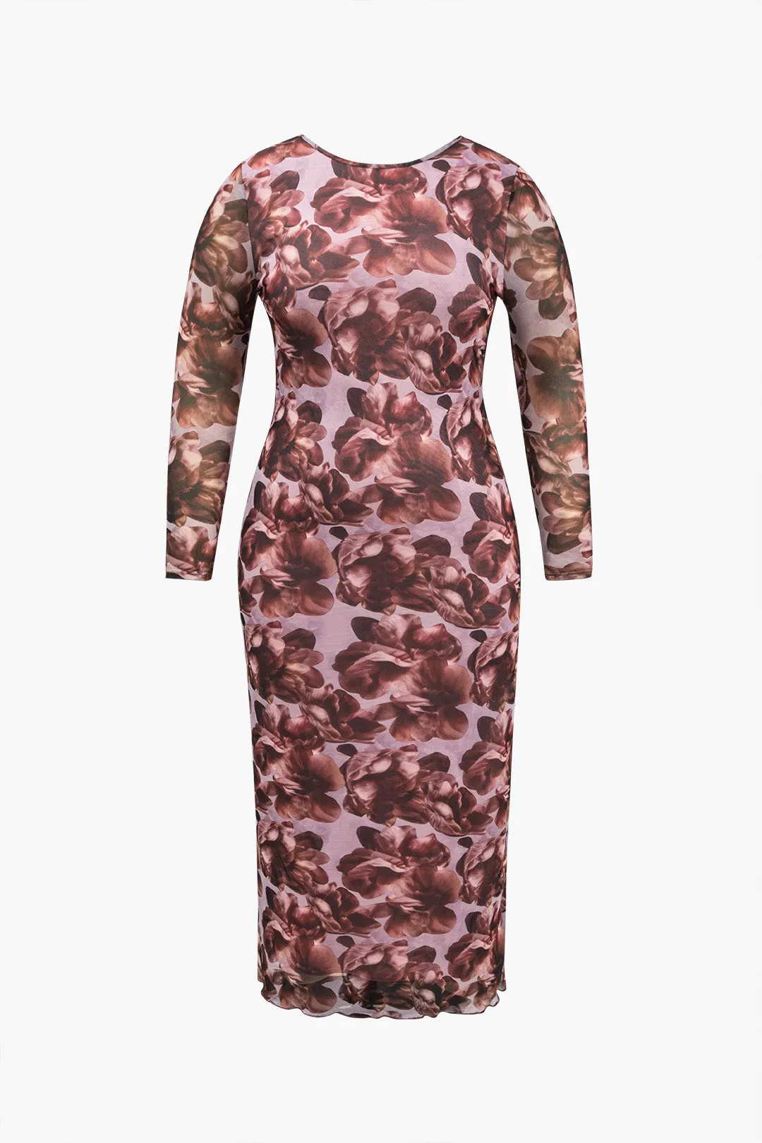 Plus Size Floral Print Maxi Dress sold by Micas