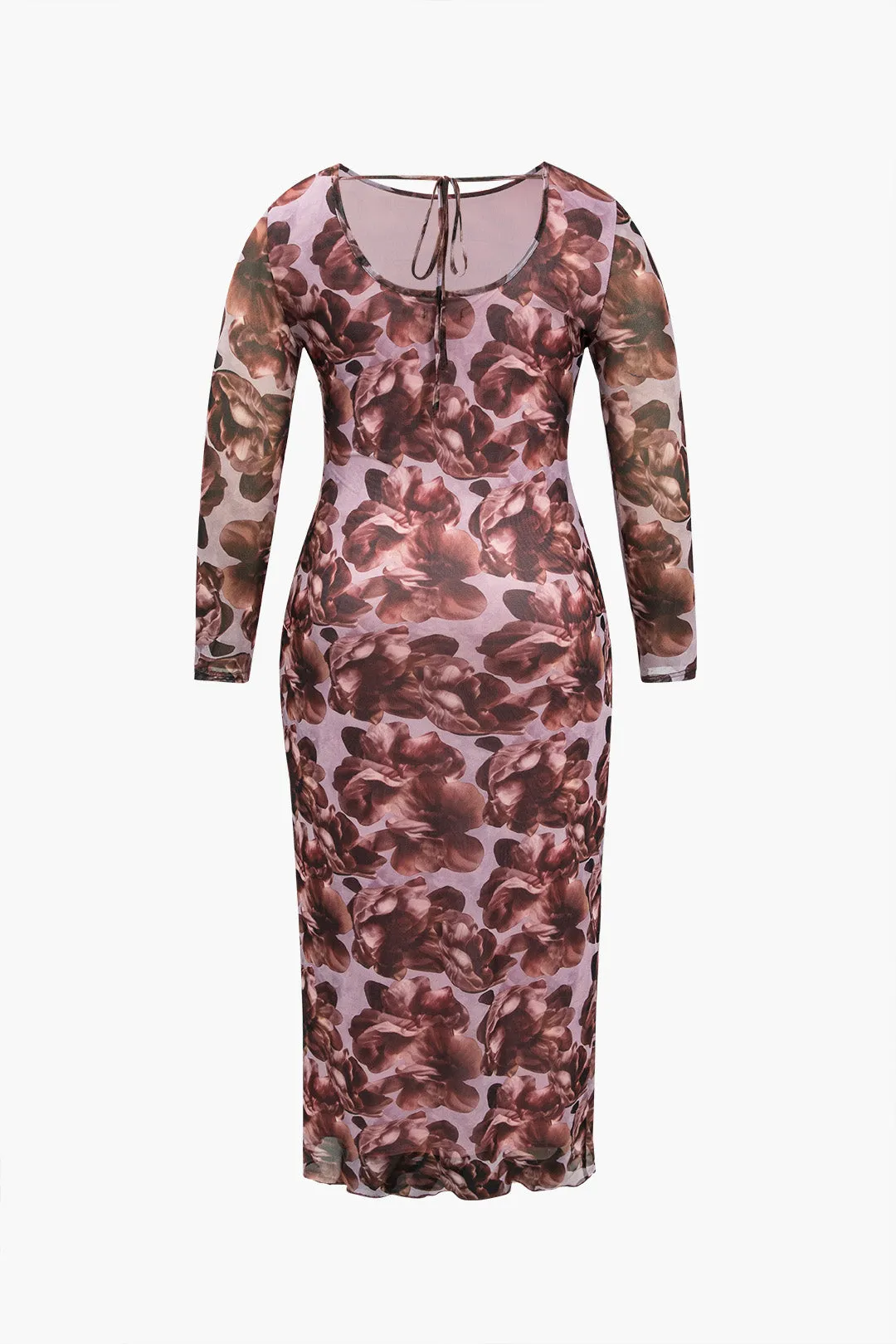 Plus Size Floral Print Maxi Dress sold by Micas product image thumbnail 2