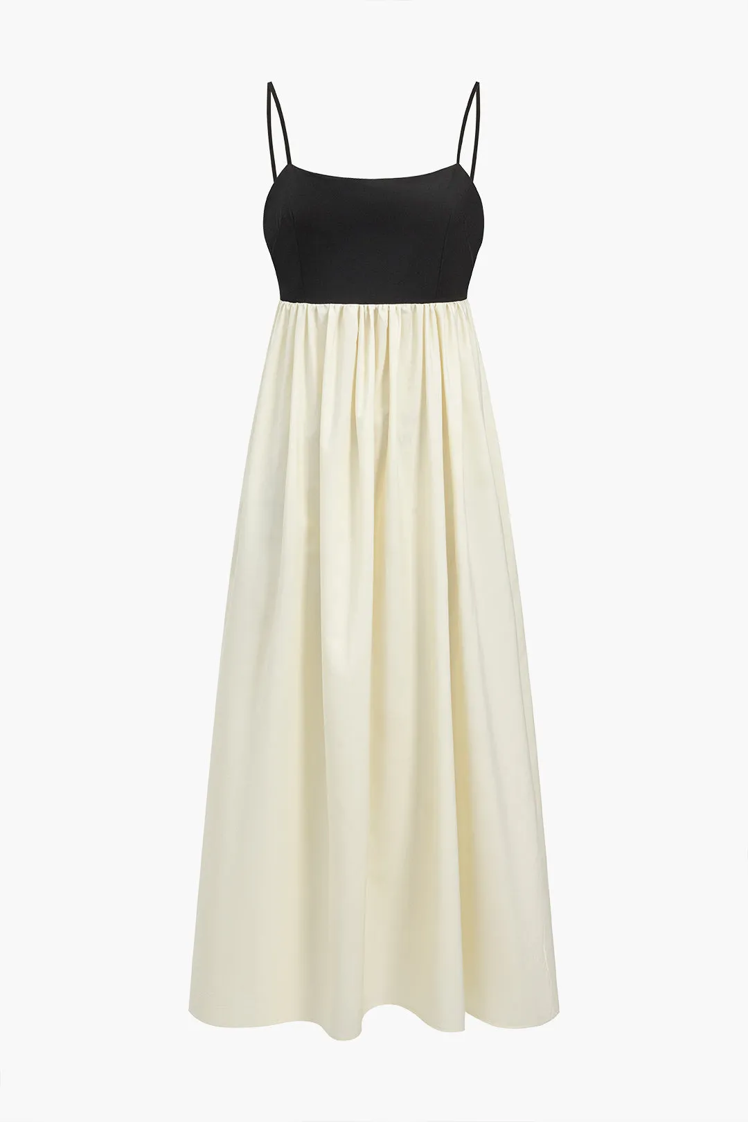 Kontrast slip maxi kjole sold by Micas