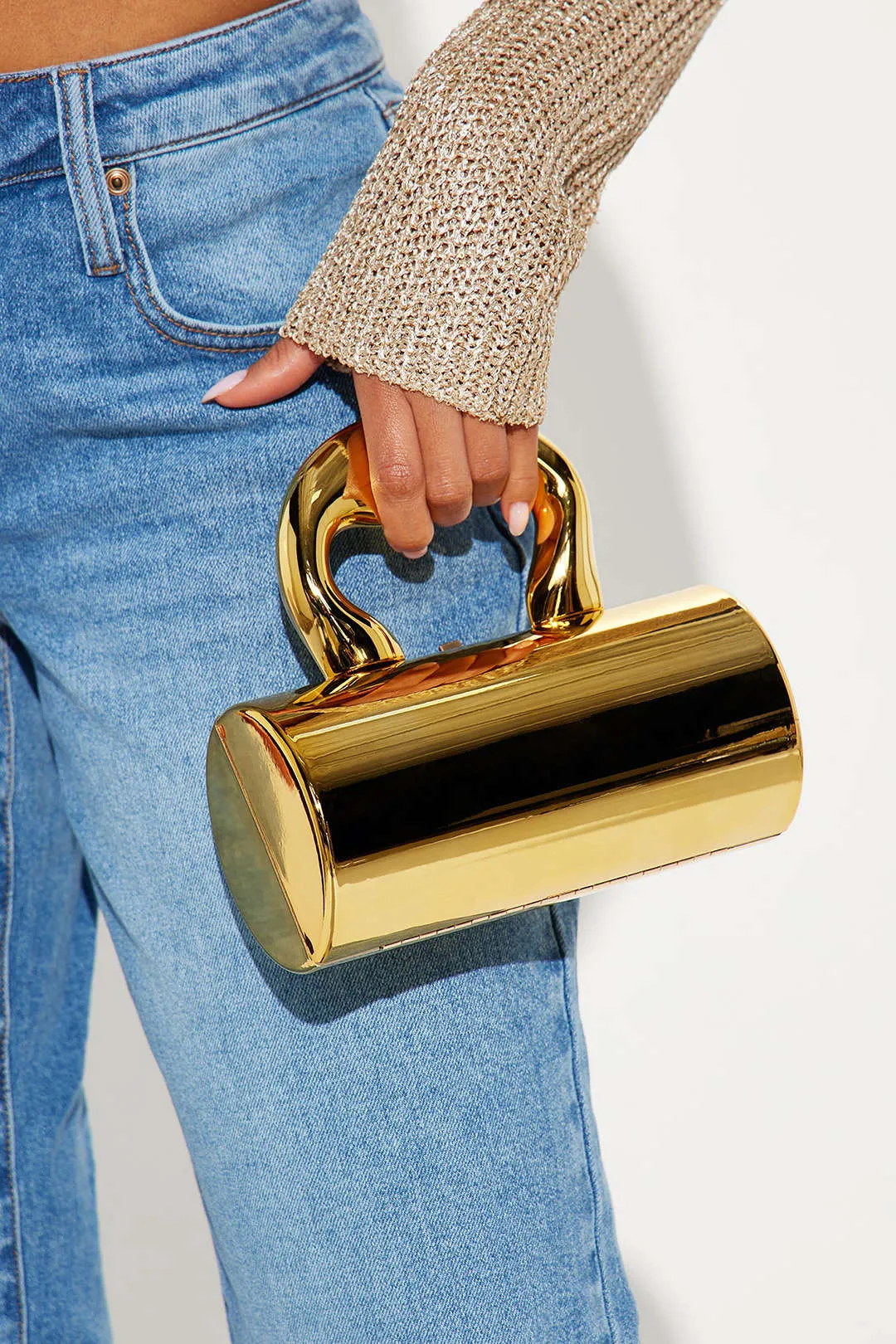 Metallisk mulepose sold by Micas