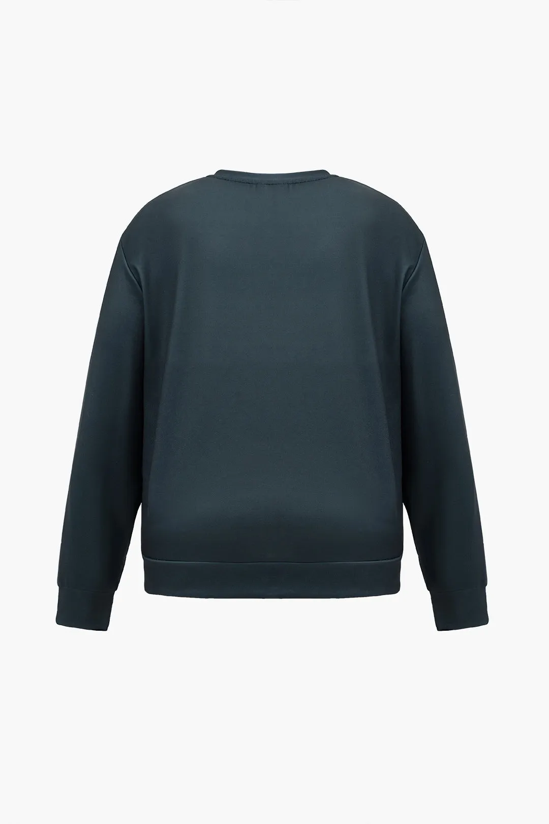 Plus Size Letter Print Loose Sweatshirt sold by Micas product image thumbnail 2