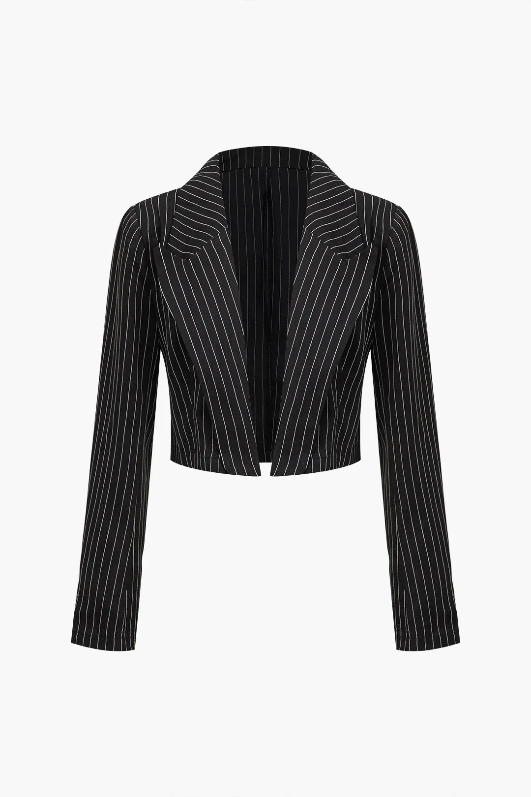 Stripe Print Crop Blazer sold by Micas product image thumbnail 2