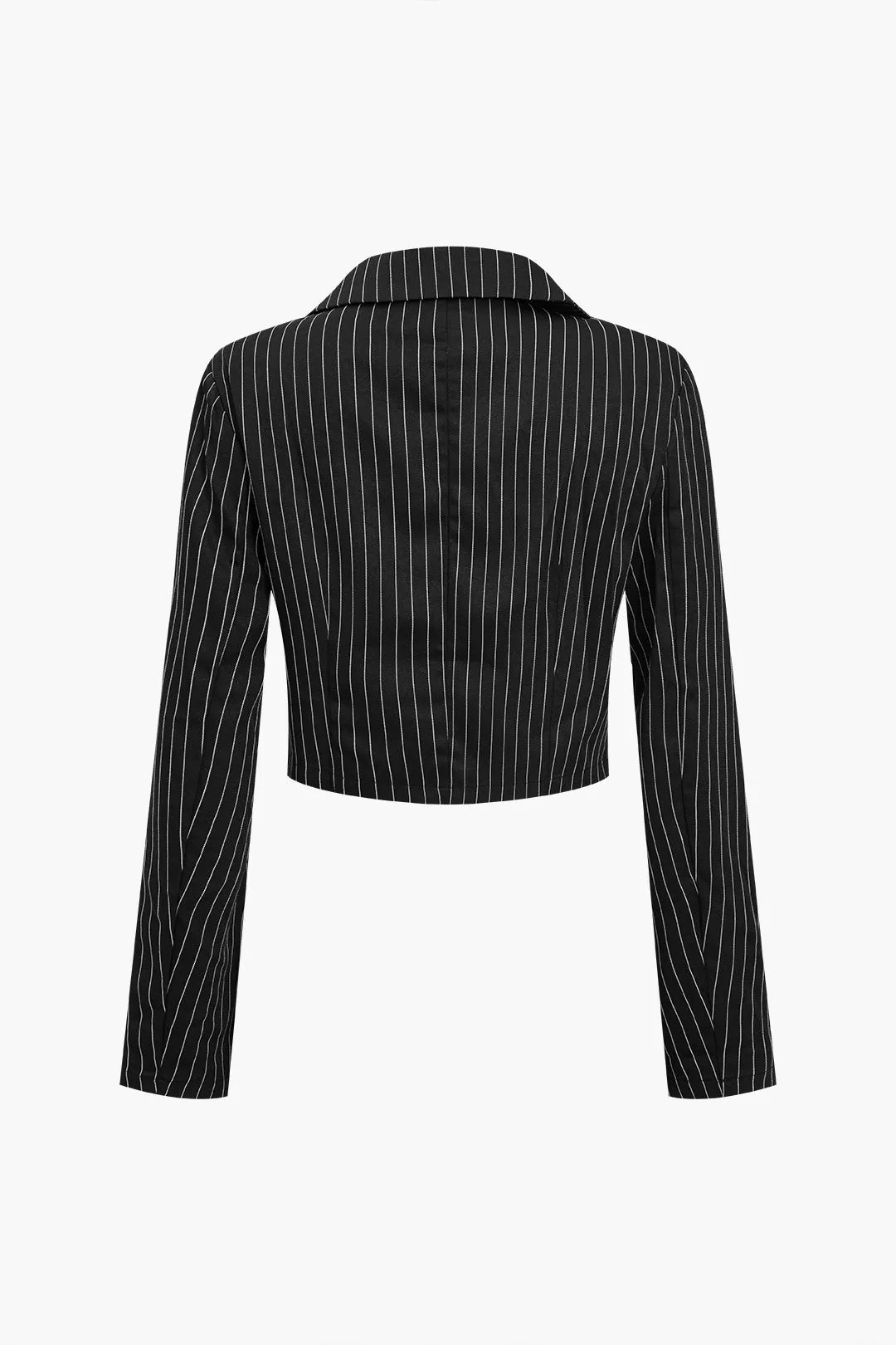 Stripe Print Crop Blazer sold by Micas product image thumbnail 3