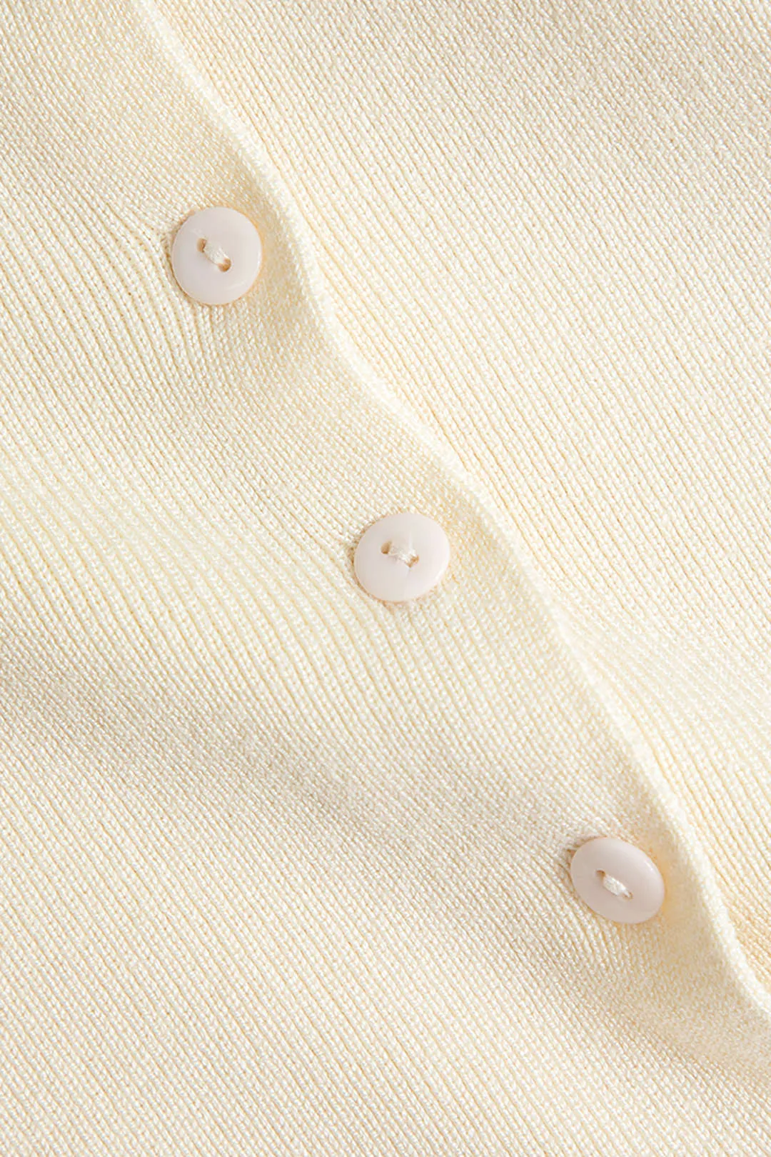 Solid Knit Buttton V-Neck Mini Dress sold by Micas product image thumbnail 3