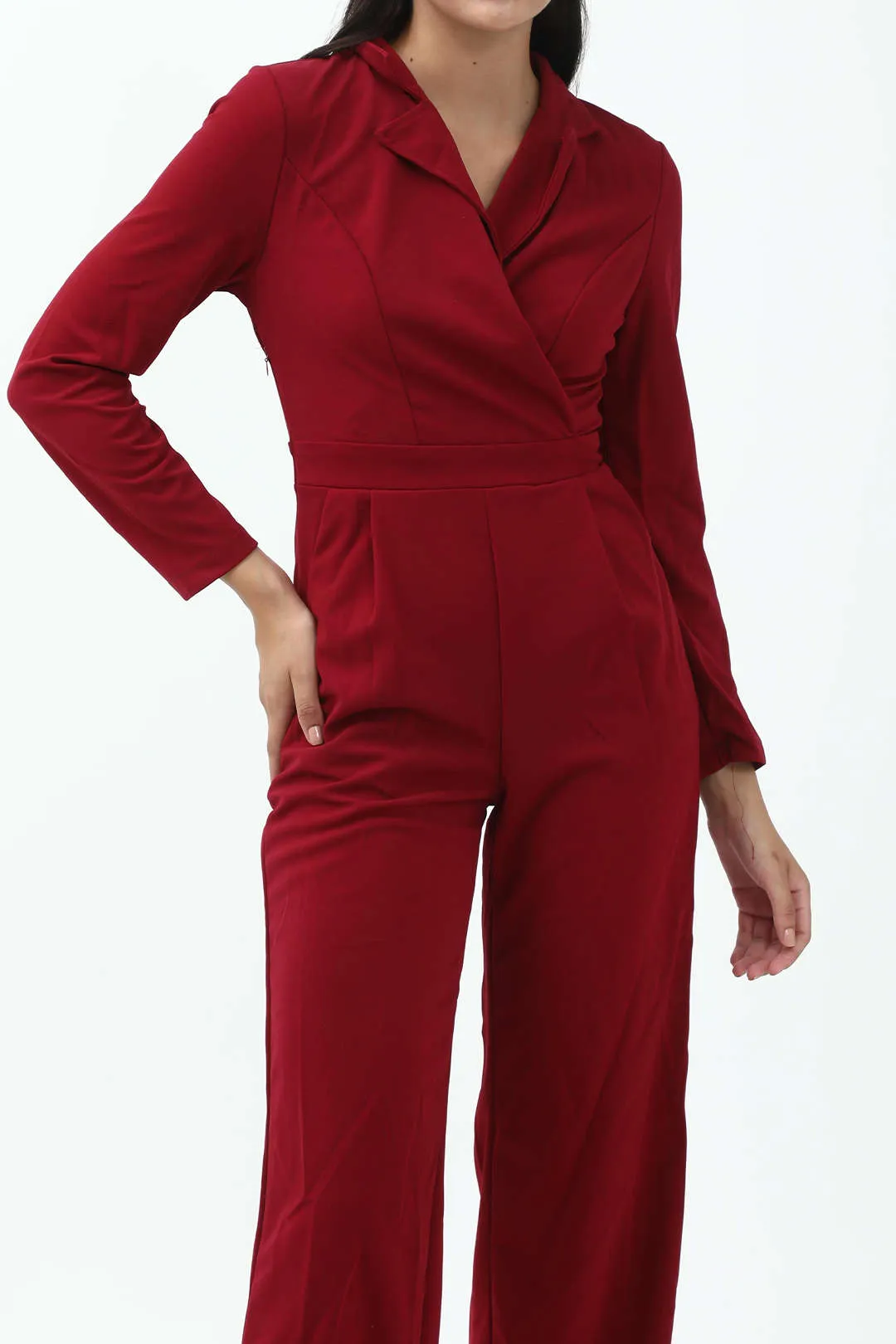 Basic Solid Blazer Jumpsuit sold by Micas product image thumbnail 2