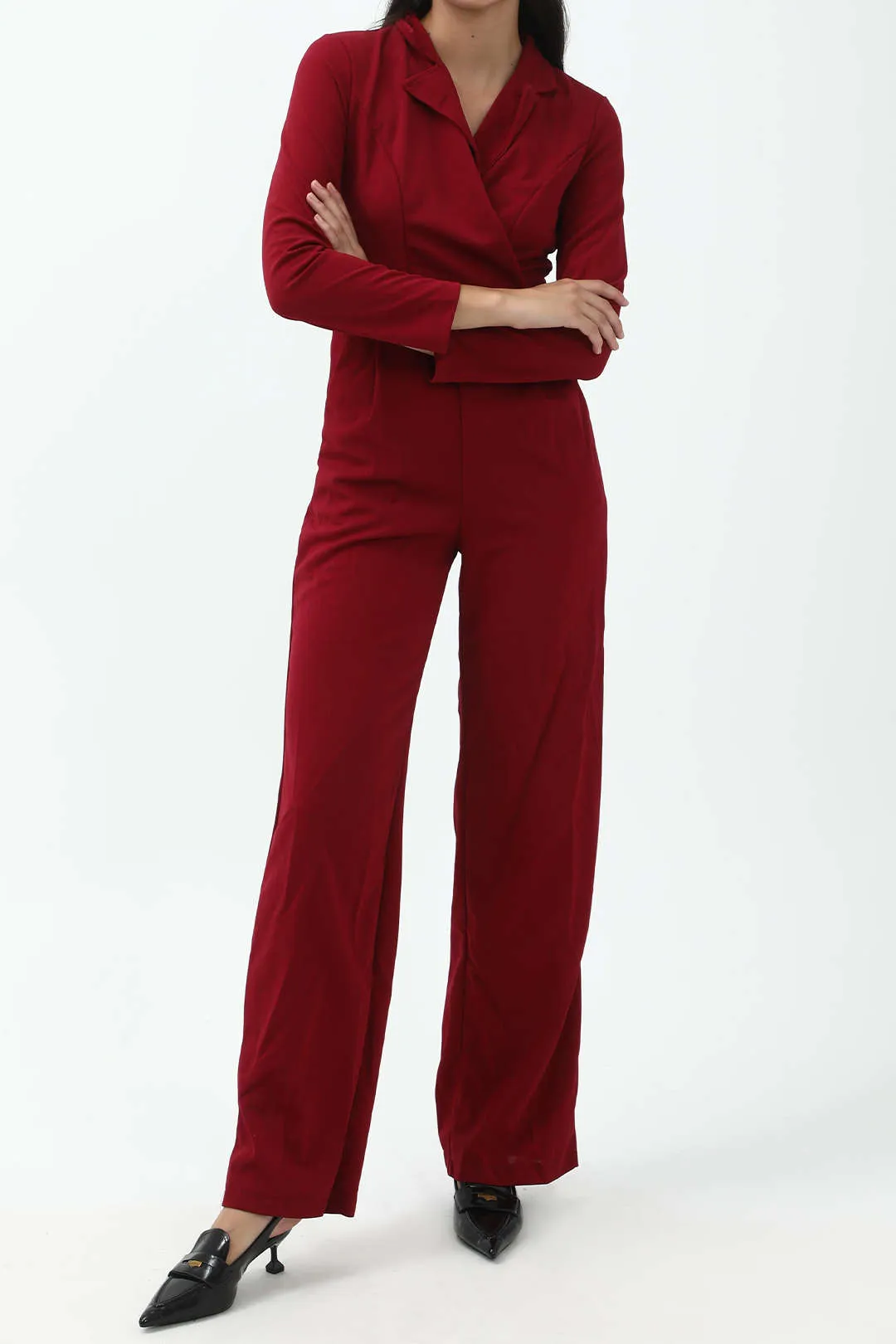 Basic Solid Blazer Jumpsuit sold by Micas product image thumbnail 4