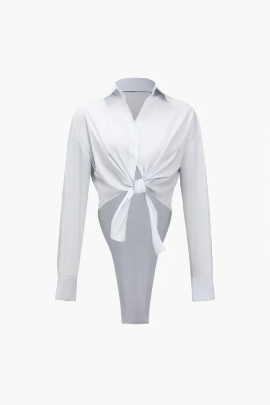 Solid Asymmetrical Long-Sleeve Shirt sold by Micas