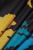 Tiger print mesh gennemsigtig rund hals midikjole sold by Micas