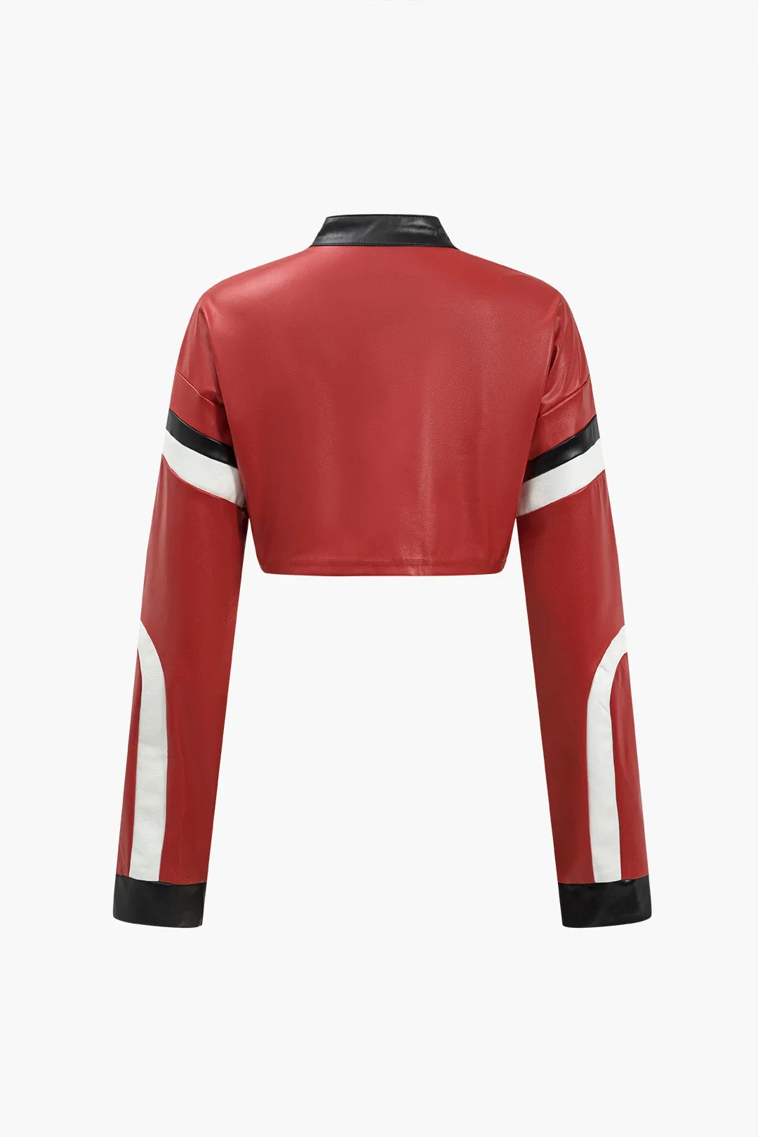 Faux Leather Crop Jacket sold by Micas product image thumbnail 2