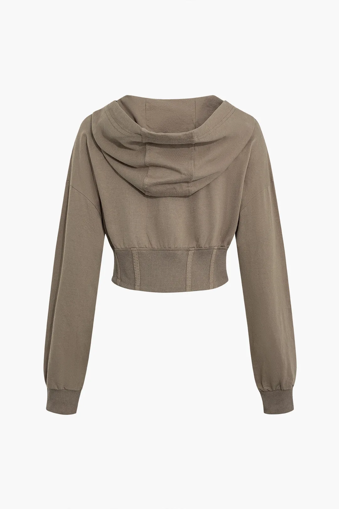 Solid hættejakke med snorestikninger sold by Micas product image thumbnail 2