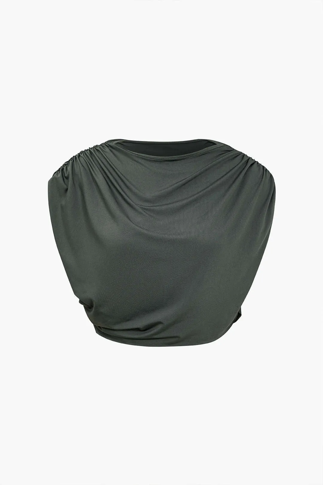 Solid top og asymmetrisk buksesæt med snoretræk sold by Micas product image thumbnail 3