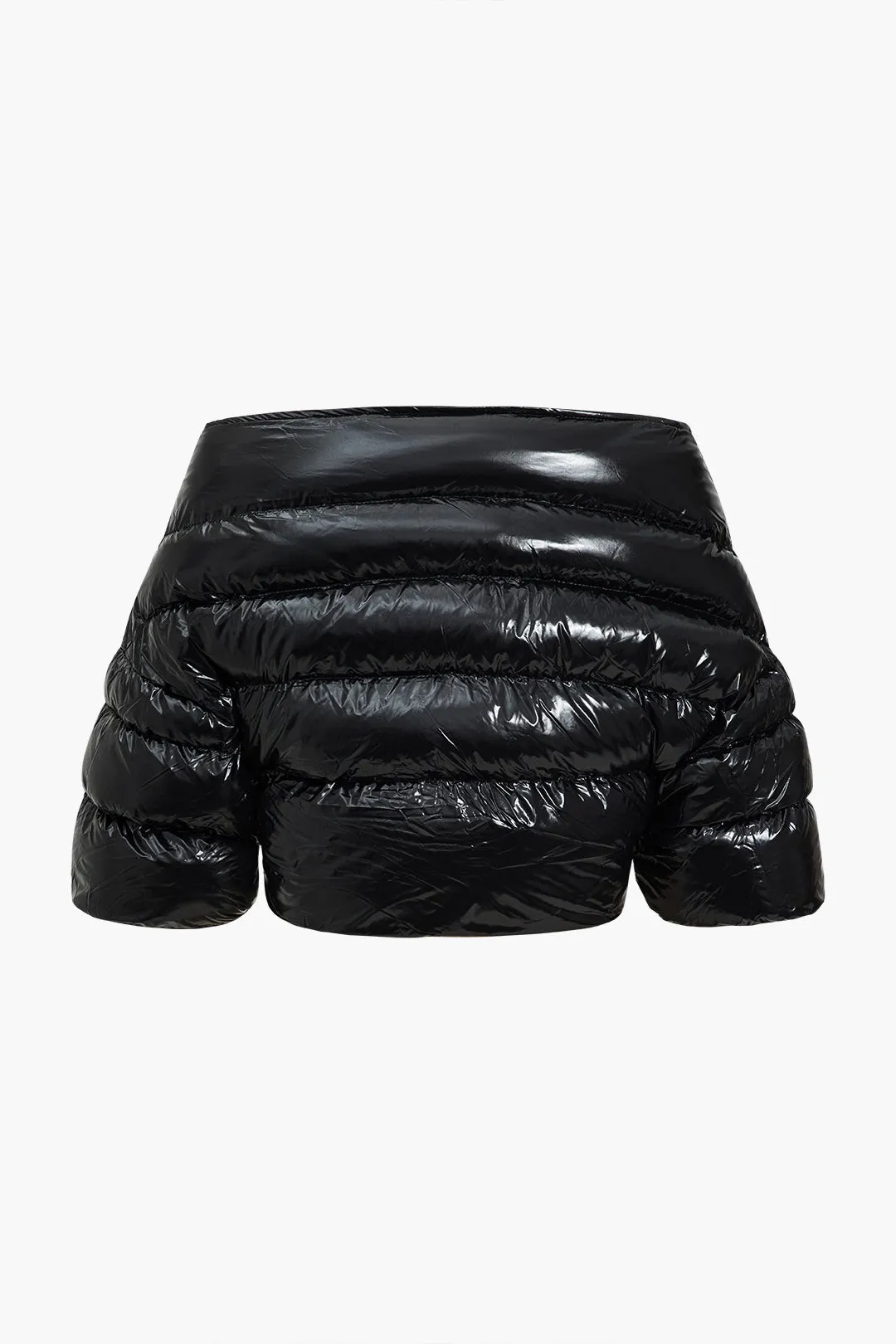 Solid Button Boat Neck Puffer sold by Micas product image thumbnail 2