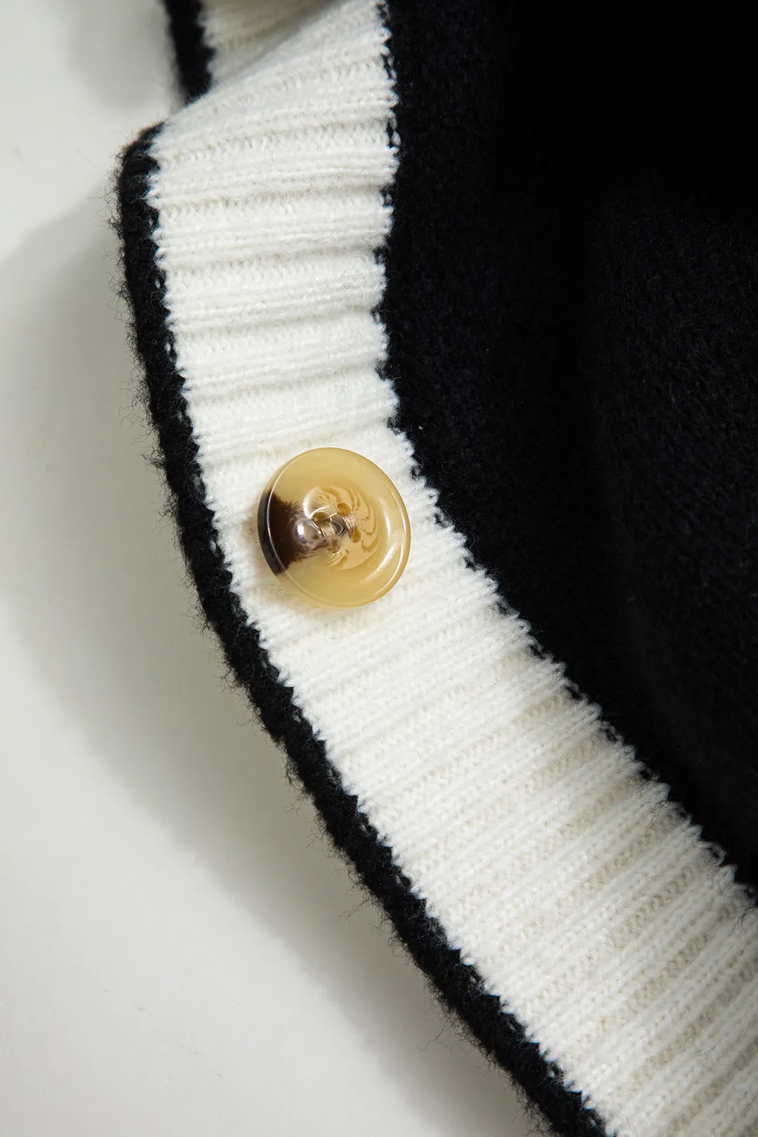 Knit Color Block Cardigan sold by Micas product image thumbnail 3