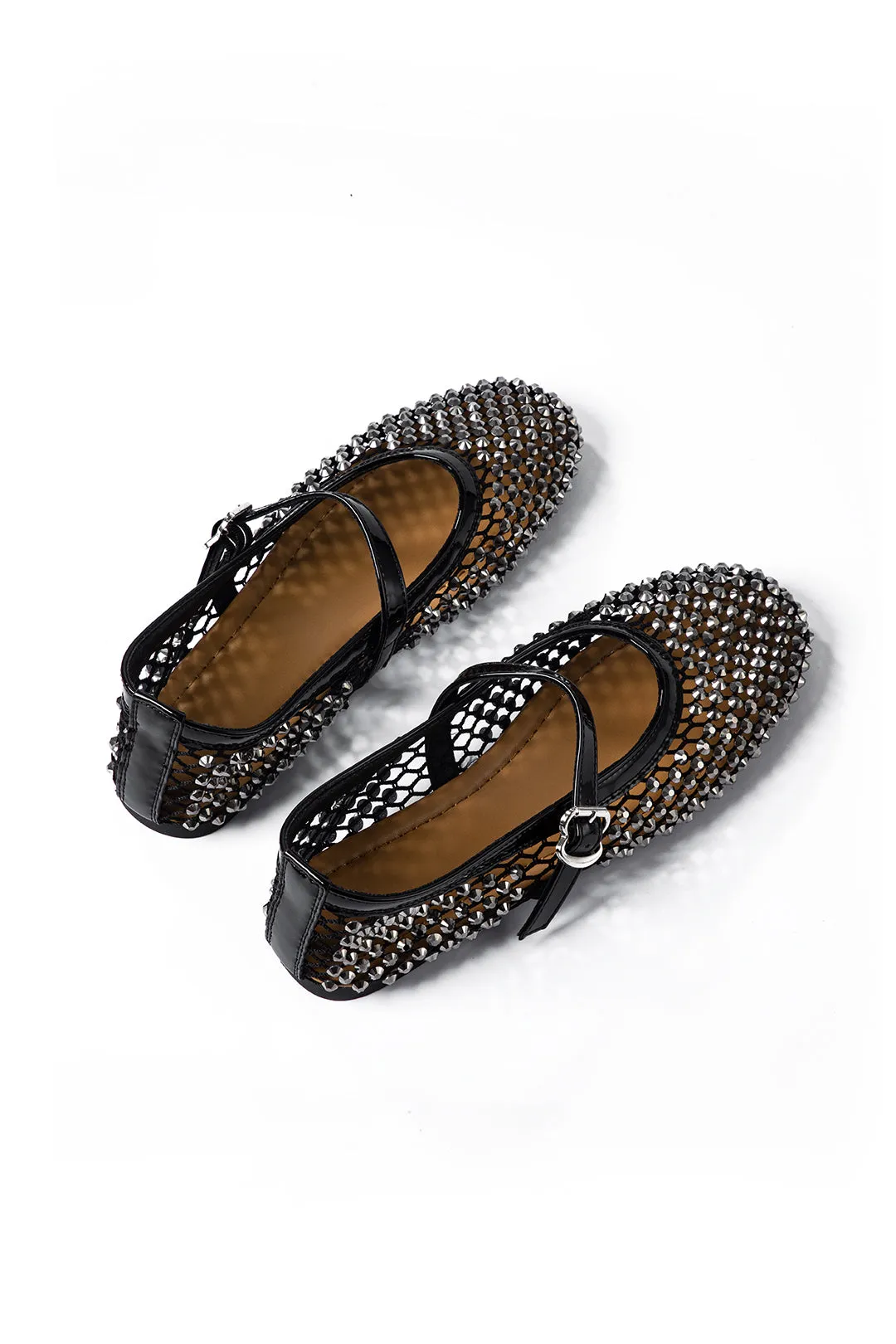Cut Out Rhinestone Almond Toe Flats sold by Micas product image thumbnail 2
