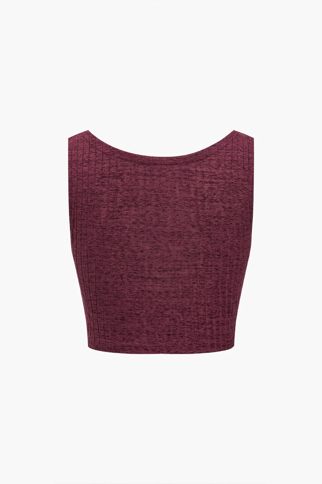 Grundlæggende solid ribbed strik tank top og bukser og lange ærmer cardigan sæt sold by Micas product image thumbnail 4