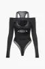 Solid, gennemskåret, gennemskåret bodysuit sold by Micas