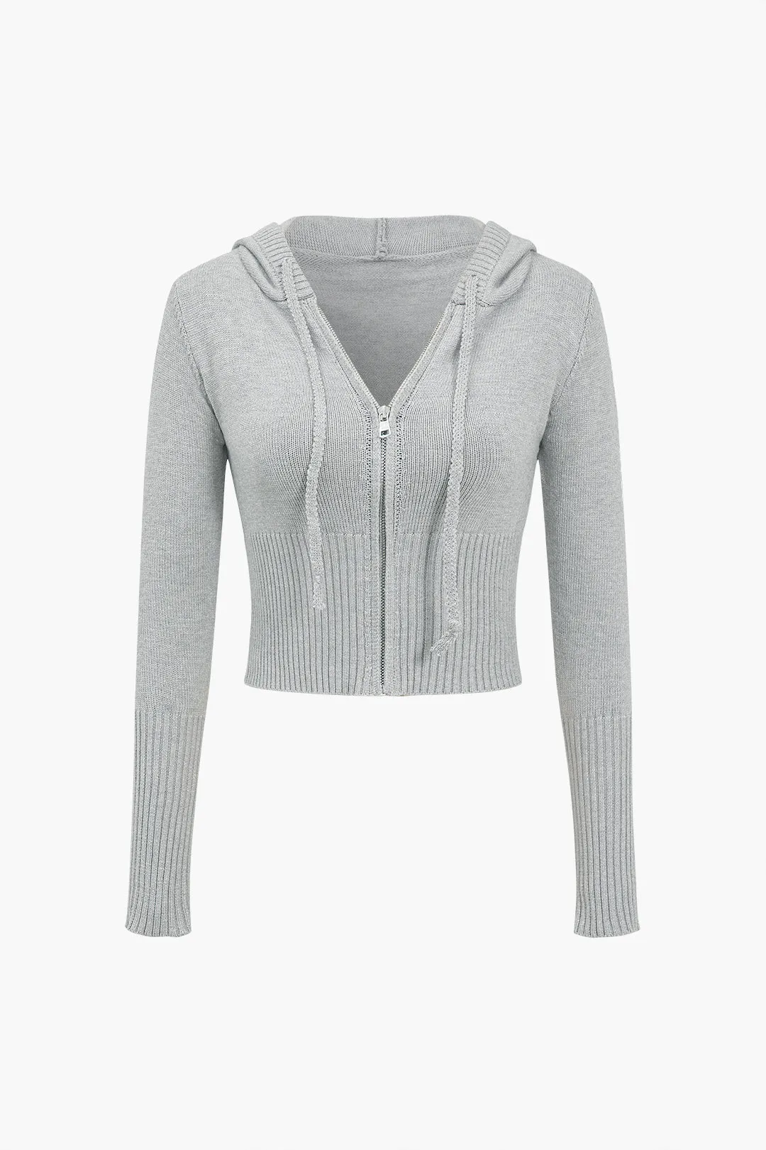 Solid strik hættetop og asymmetrisk buksesæt sold by Micas product image thumbnail 2