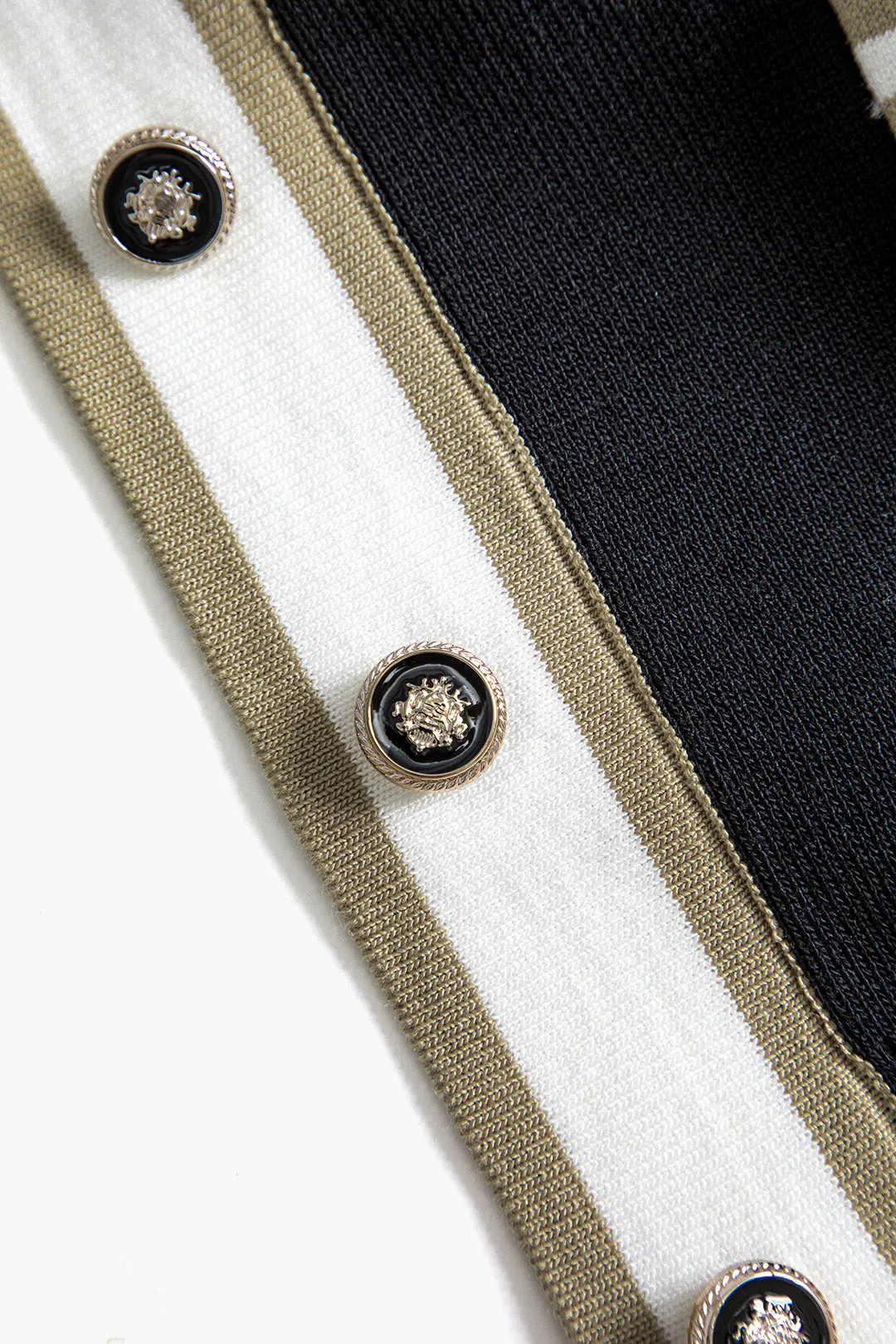 Contrast Knit Button Pocket Cardigan sold by Micas product image thumbnail 4