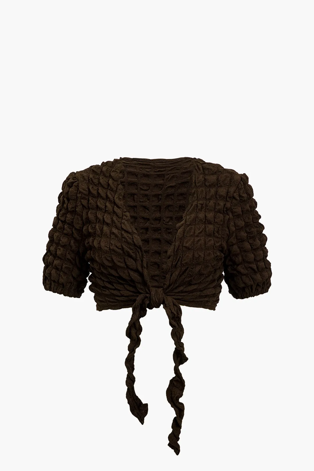 Solid Tie Front Top And Shorts Set sold by Micas product image thumbnail 2