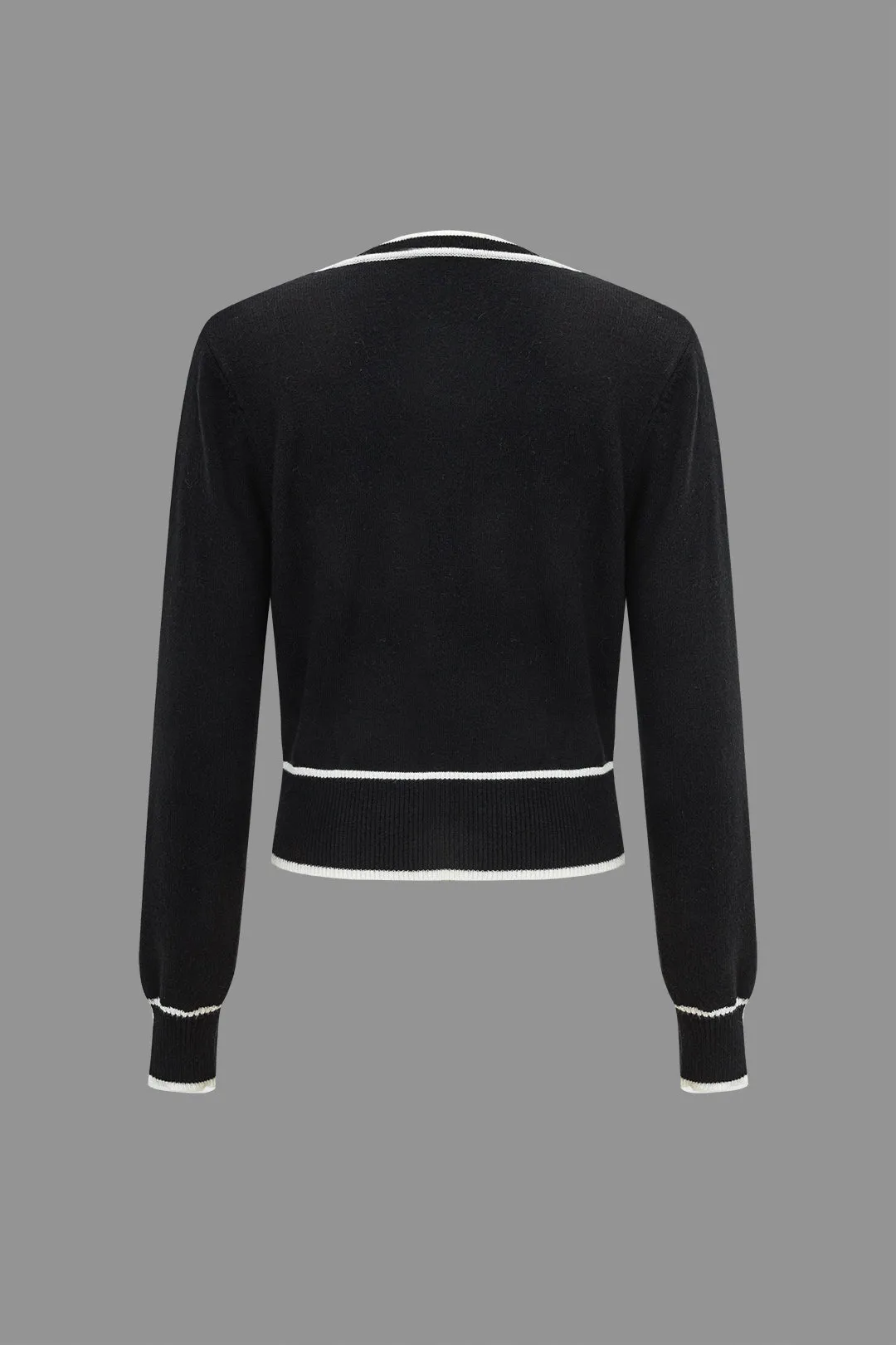 Solid sweater med knap og langærmet top sold by Micas product image thumbnail 2