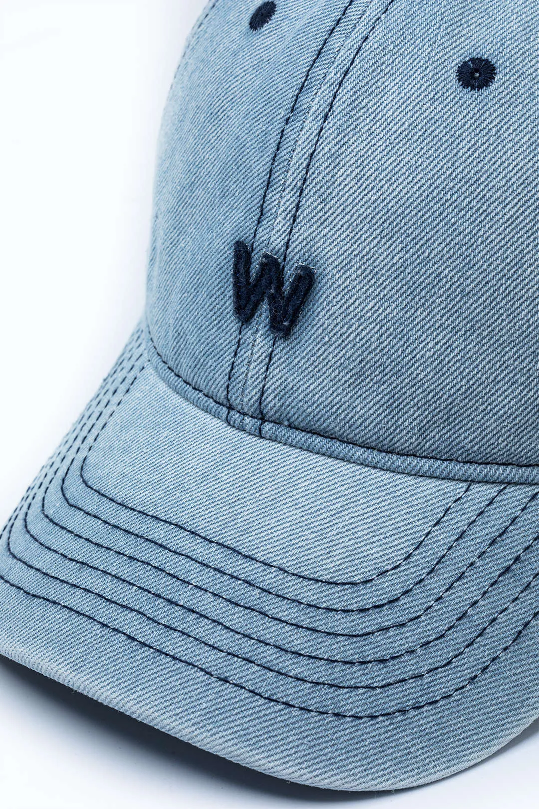 Denim Texture Distressed Details Hat sold by Micas product image thumbnail 3