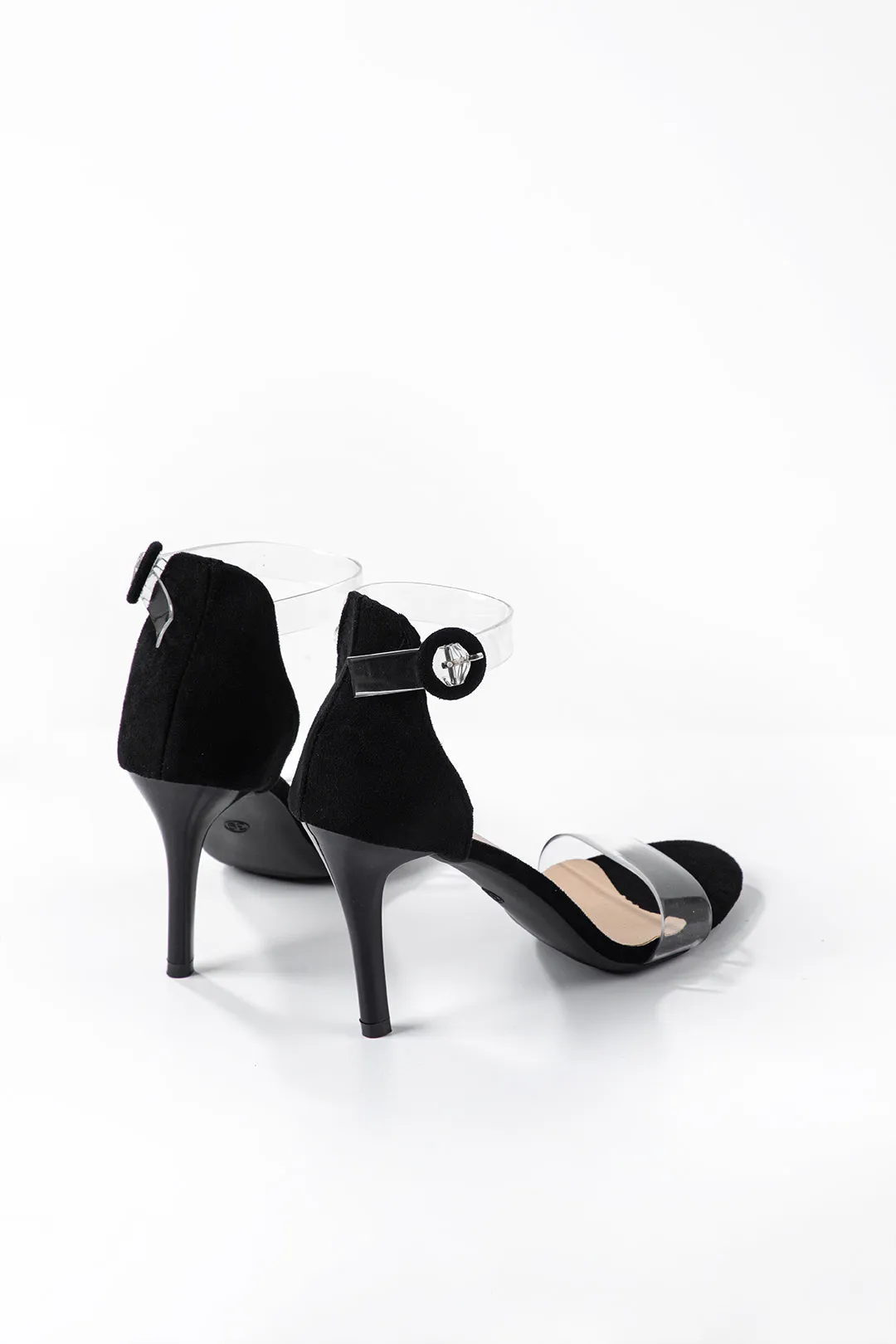 Fløjlsgennemsigtig ring med mandeltå høje hæle sold by Micas product image thumbnail 3