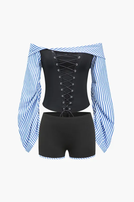 Striber udskriv kontrastbindende farveblokbinding kort sæt sold by Micas