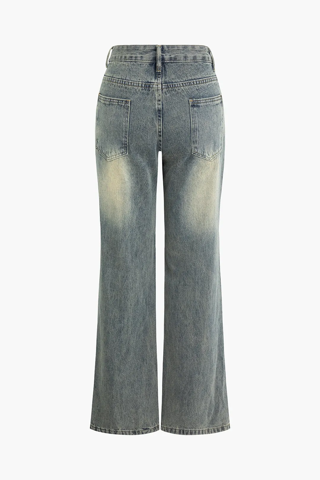 Denim Washed Pocket Zipper Jeans sold by Micas product image thumbnail 2