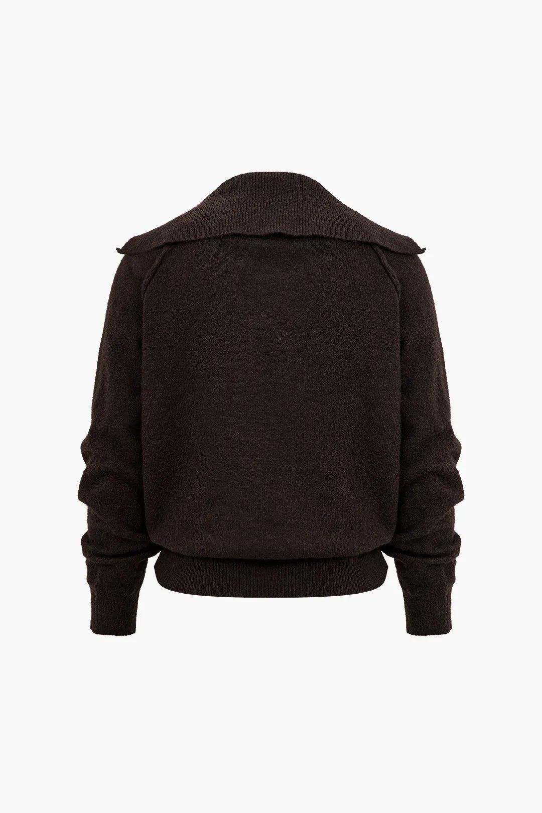 Solid strik knap langærmet cardigan sold by Micas product image thumbnail 2