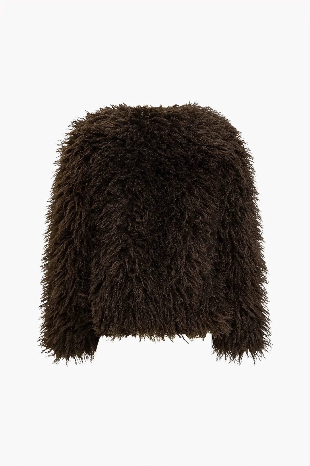 Solid imiteret pels frakke sold by Micas product image thumbnail 3