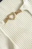 Solid strik krydset asymmetrisk kjole sold by Micas