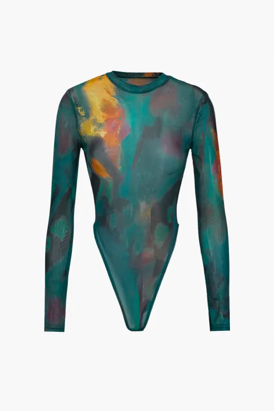 Tie Dye Print langærmet bodysuit sold by Micas