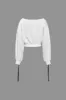Kontrast tie-up sweatshirt sold by Micas