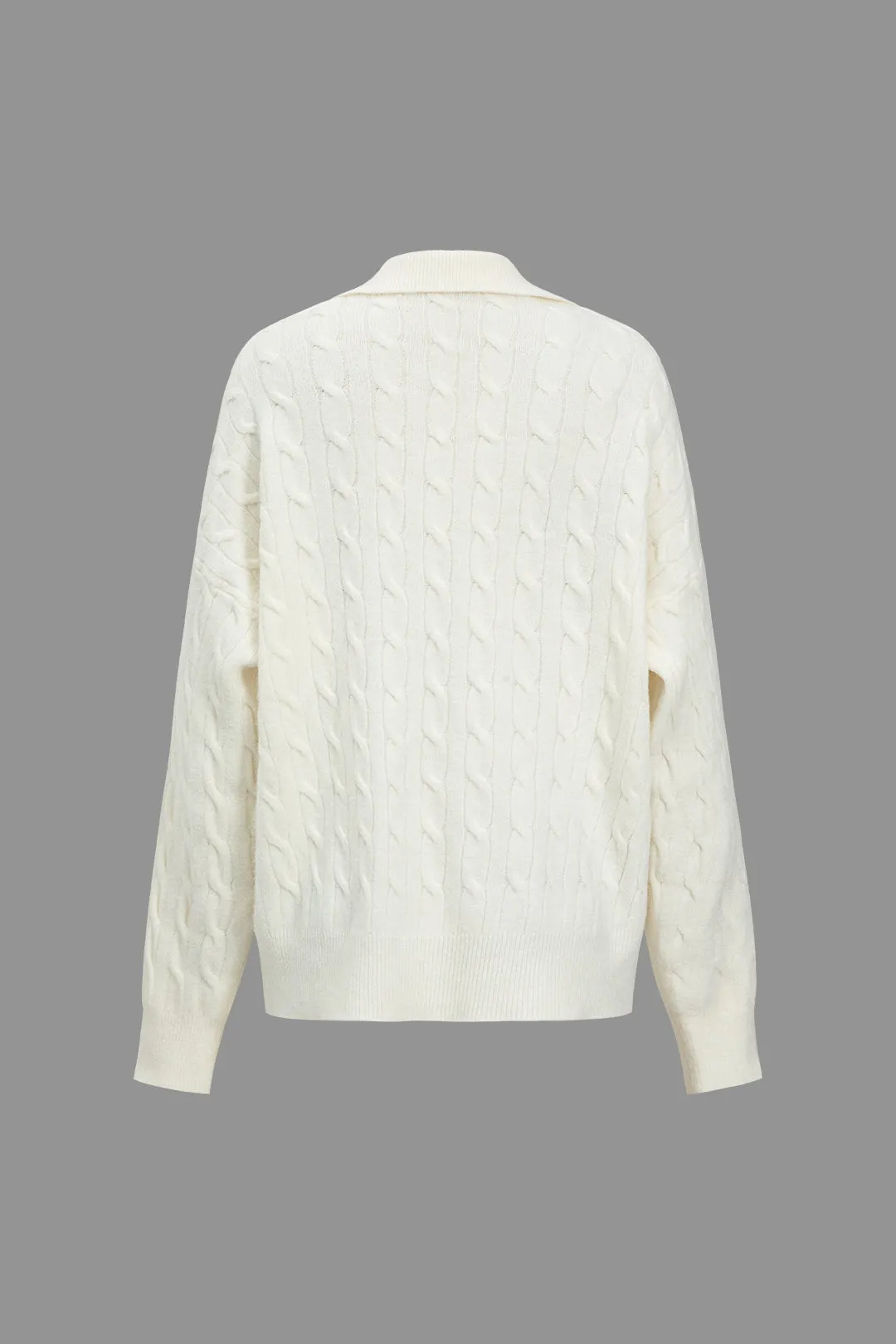 Grundlæggende solid sweater krave strik top og shorts sæt sold by Micas product image thumbnail 4