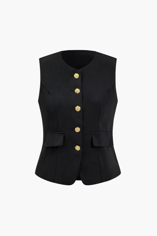 Solid blomsterknapvest sold by Micas