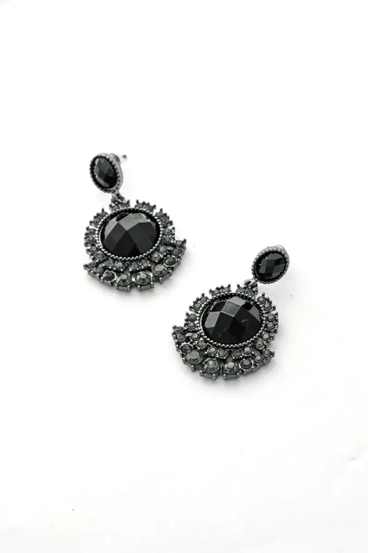 Diamonds Round Design Earrings sold by Micas