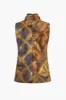 Ruched tanktop med geometrisk tryk sold by Micas