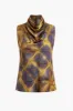Ruched tanktop med geometrisk tryk sold by Micas