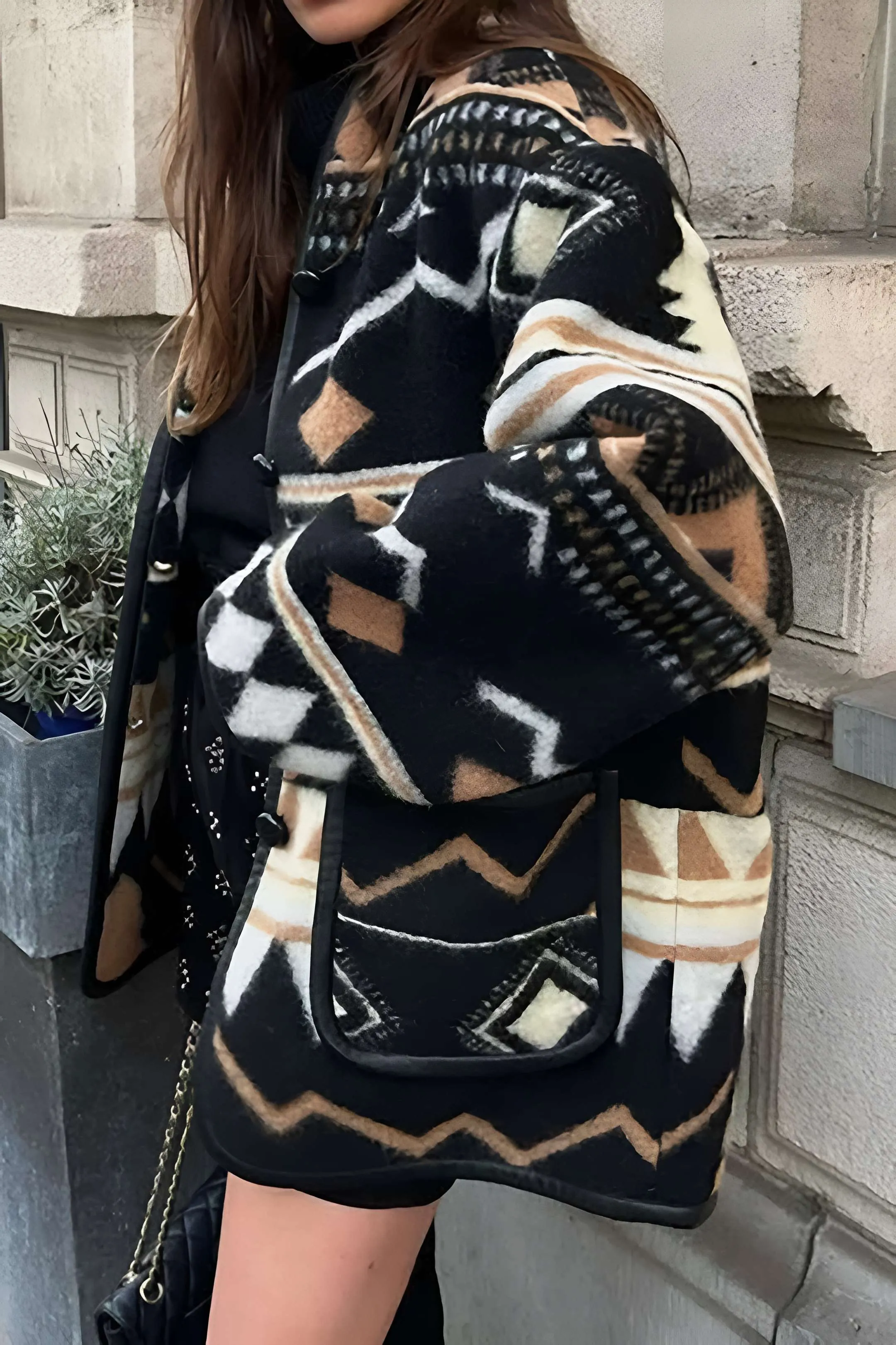 Retro print jakke sold by Micas product image thumbnail 5