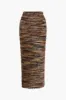 Contrast Bohemian Faux Fur Skirt sold by Micas